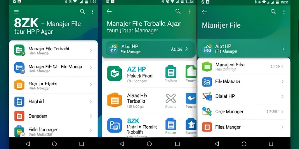 Tampilan antarmuka pengguna 8ZK yang ramah dan fungsional.