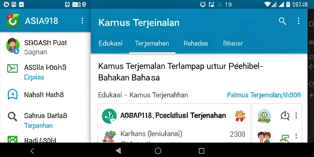 Tampilan antarmuka pengguna dari ASIA918 yang ramah dan fungsional.