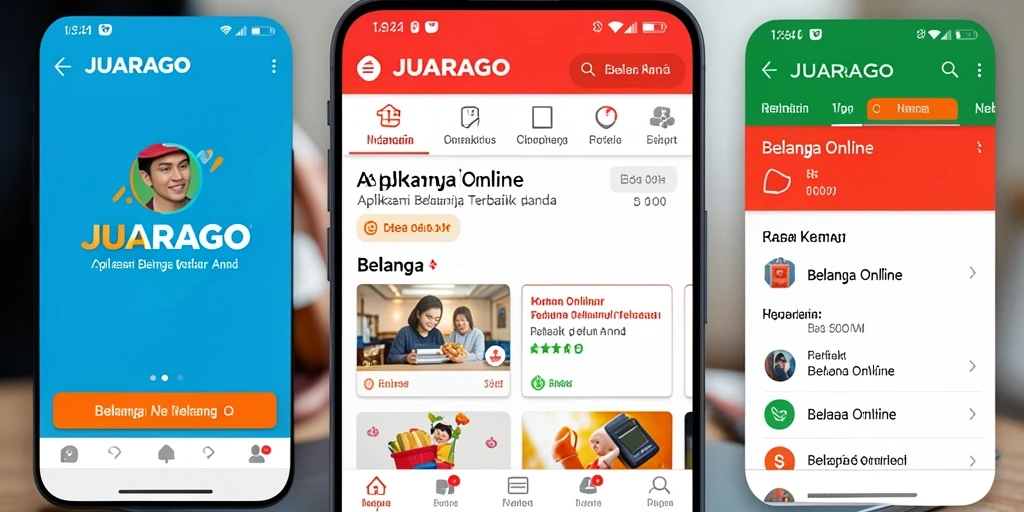 Tampilan antarmuka JUARAGO yang menarik dan user-friendly.