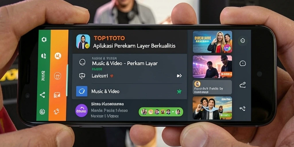 Antarmuka aplikasi TOP1TOTO yang intuitif dan fungsional.