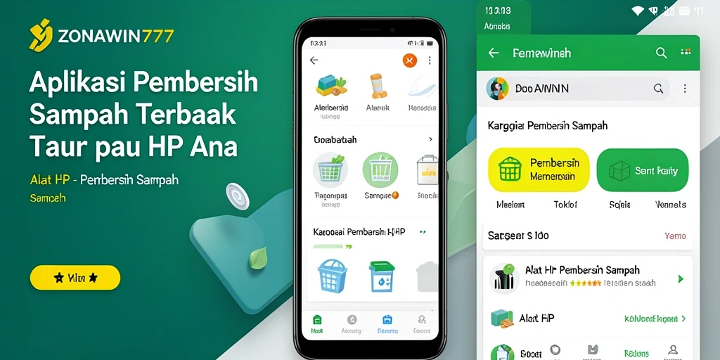 Antarmuka ZONAWIN777 yang bersih dan fungsional untuk pembersihan sampah.
