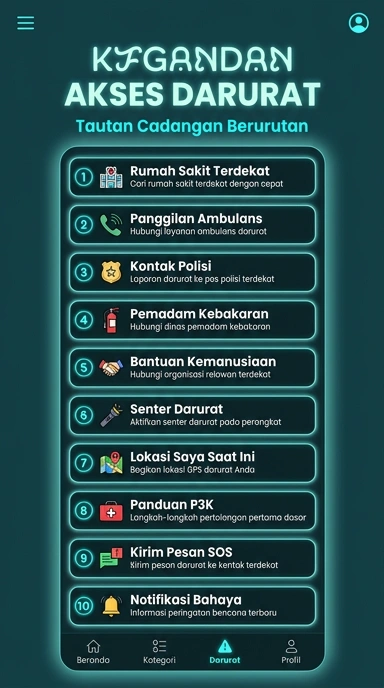 Tampilan link alternatif kagandan
